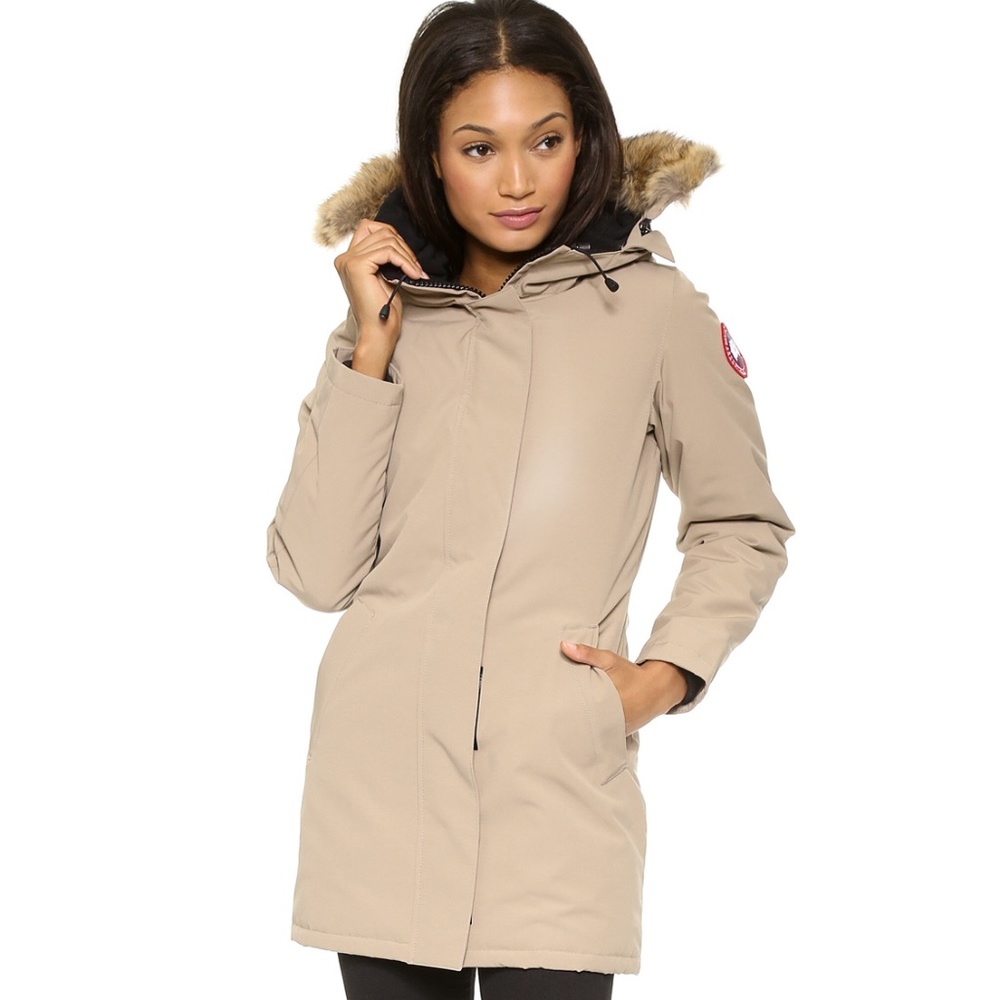 Canada Goose Victoria Parka in limited-edition color "Sand" size XS
